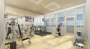 caddrawingsand3dvisuals.co.uk-Fitness Room - 3D Visual image - View 1