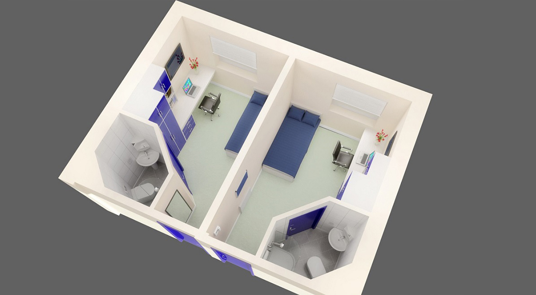 caddrawingsand3dvisuals.co.uk-3D Floor Plan 3 - Student Bedroom