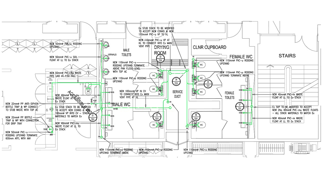 caddrawingsand3dvisuals.co.uk-Plumbing drawing