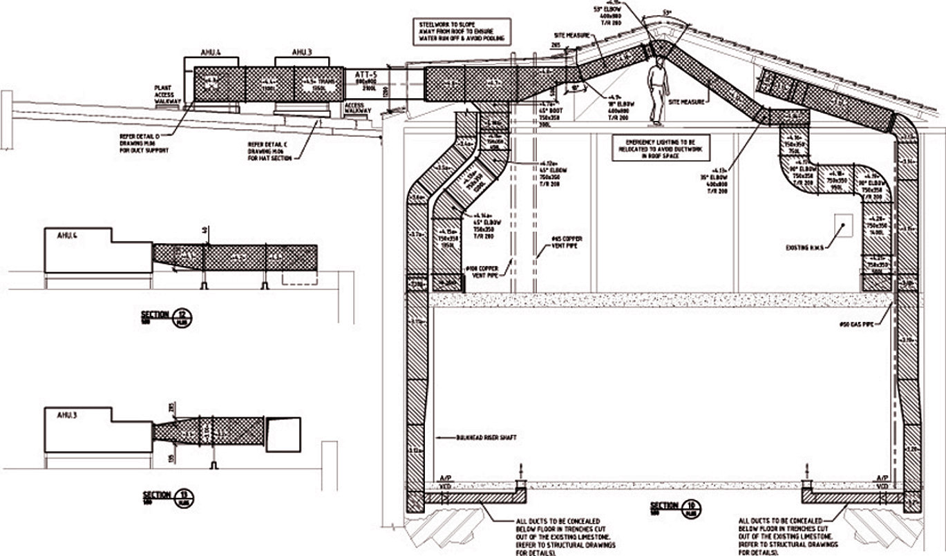 Ventialtion Section drawing