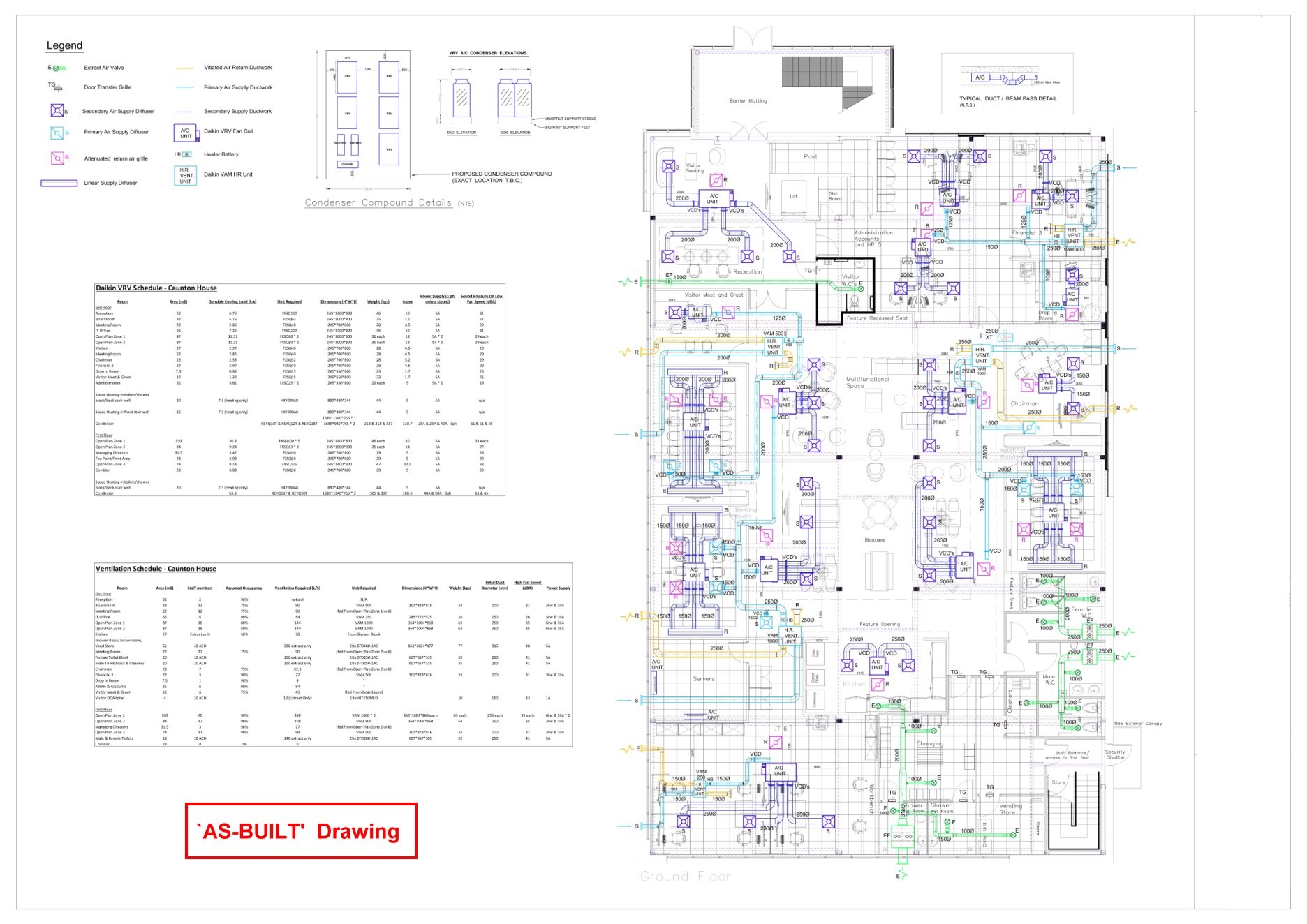 HVAC - M01 - `As-Built' Drawing -01