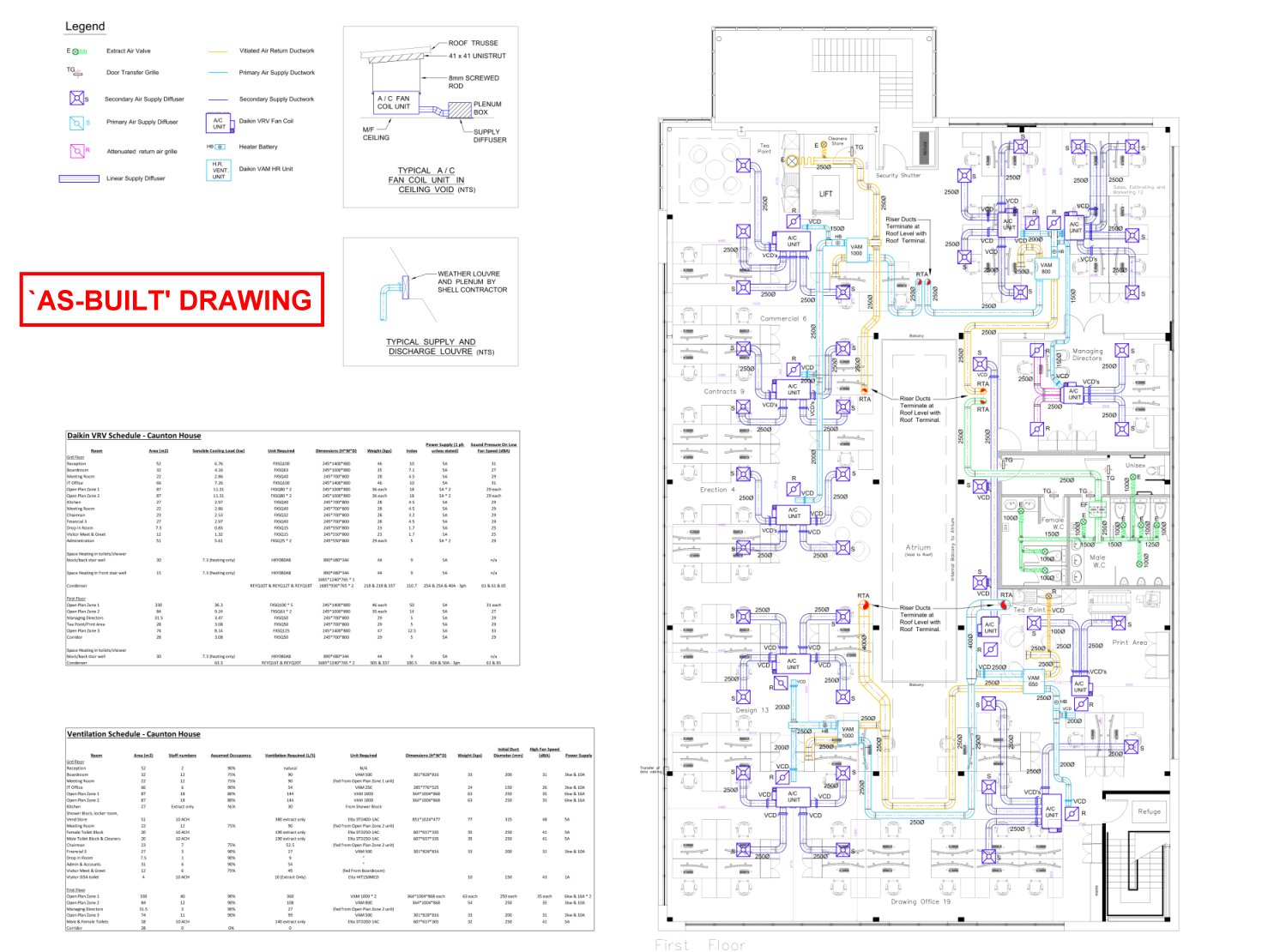 HVAC - M02 - `As-Built' Drawing- 01