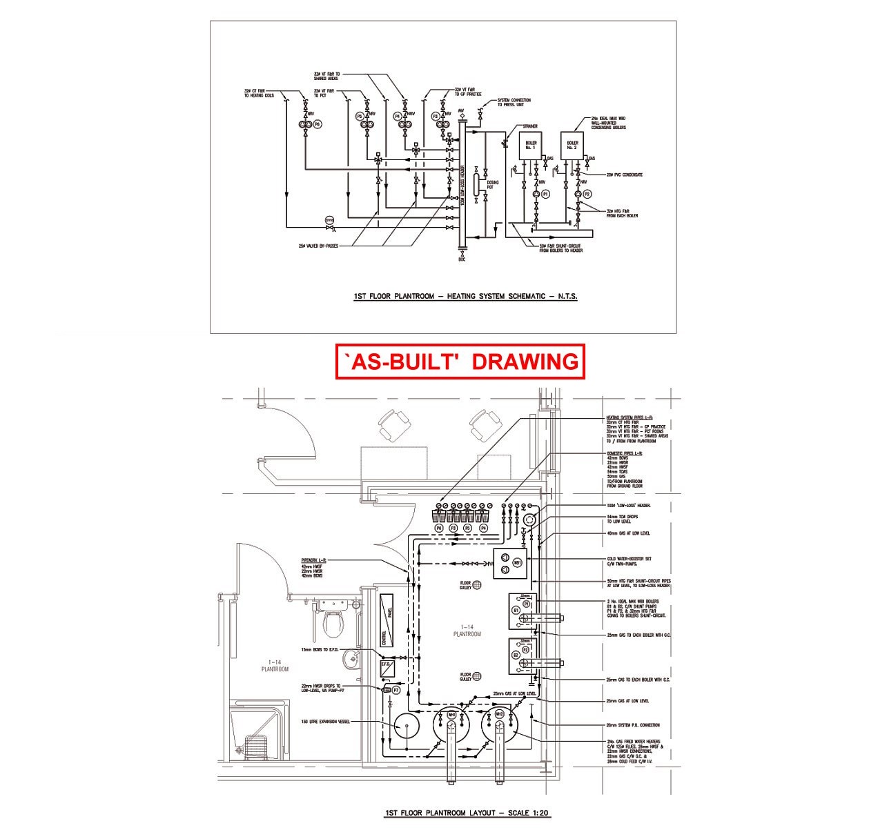 Plantroom - `As-Built' Drawing- 10