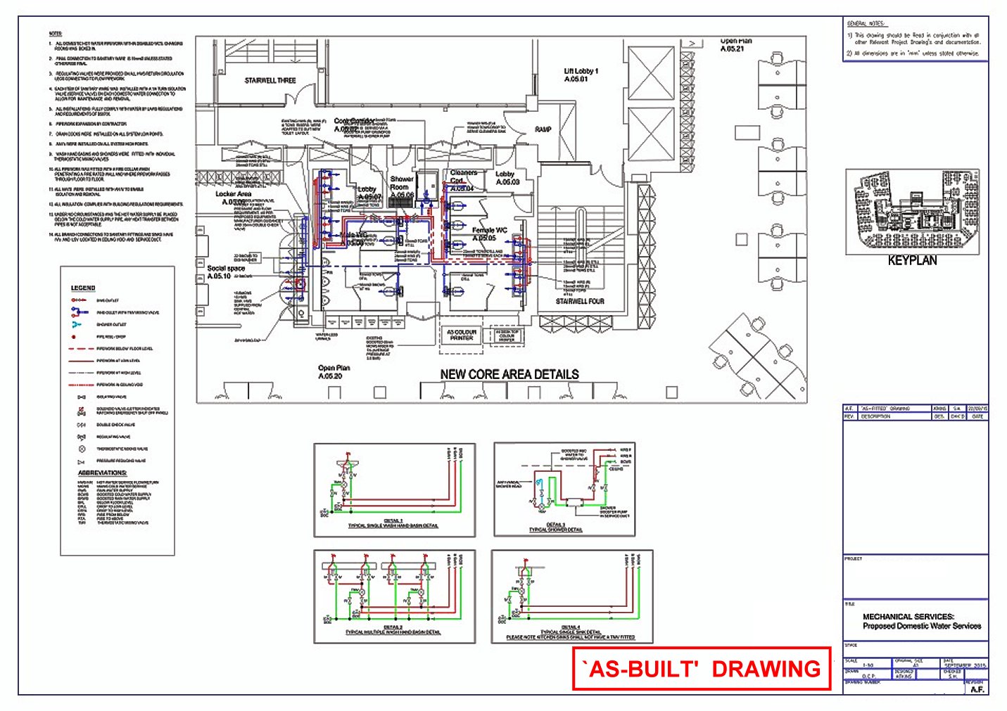 Water Services_`As-Built' drawing